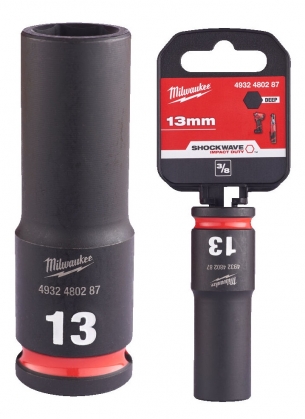 4932480287 Milwaukee Nasadka Udarowa D�uga 3/8 6-pkt 13mm 
