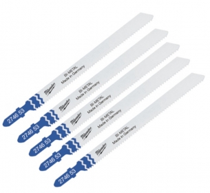 Milwaukee Zestaw Brzeszczot�w do Wyrzynarki 5szt 105mm do metalu 4932274653