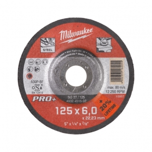 Milwaukee Tarcza do szlifowania metalu PRO+ 125x6mm 4932451502 