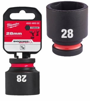4932480322 Milwaukee Nasadka udarowa kr�tka 1/2  28mm 