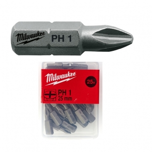 4932399586 Milwaukee Bit Ph1x25mm 25szt Opakowanie