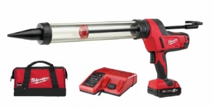4933441808 Milwaukee C18 PCG/600T-201B Akumulatorowy Pistolet do kleju 600ML + Bateria + �adowarka