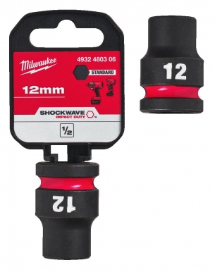 Milwaukee Nasadka udarowa kr�tka 1/2  12mm 4932480306