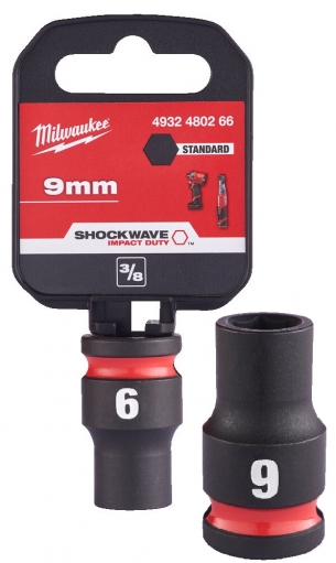 Milwaukee Nasadka Udarowa Kr�tka 3/8 6-pkt 9mm 4932480266
