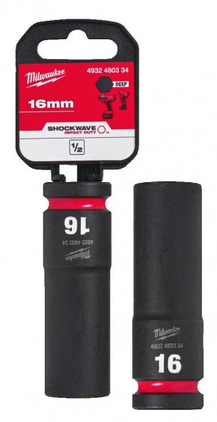 4932480334 Milwaukee Nasadka Udarowa 1/2 16mm Przed�u�ona Impact