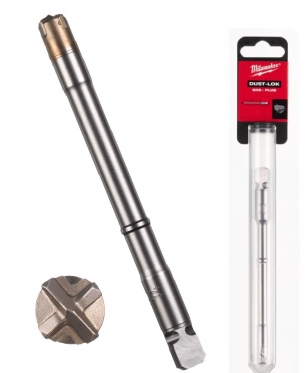4932471159 Milwaukee Wiert�o SDS+ 4-ostrzewe 12x136mm z modu�owe z odpyleniem 
