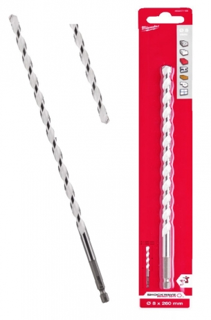 4932471105 WIERT�O UNIWERSALNE MILWAUKEE HEX 8x 260 mm 