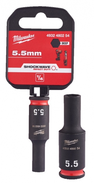 Klucz Nasadka udarowa 6-pkt 5.5mm 1/4 d�uga Milwaukee 4932480254