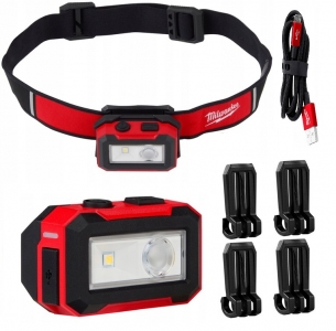 4933478587 Latarka czo�owa LED 450lm USB Milwaukee IR HL450 