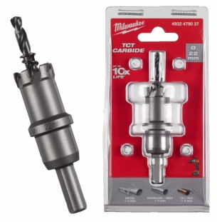 4932479037 Milwaukee Otwornica do stali nierdzewnej metalu 22 mm TCT