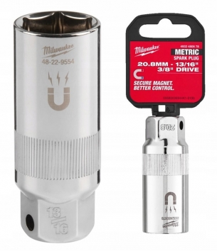 MILWAUKEE NASADKA 3/8 DO �WIEC ZAP�ONOWYCH 20.8mm Magnetyczny 4932480678