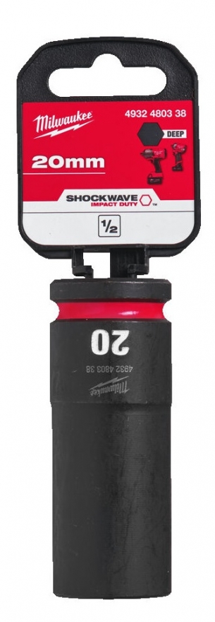 4932480338 Milwaukee Nasadka Udarowa 1/2 20mm Przed�u�ona Impact