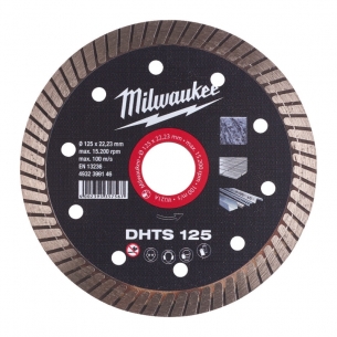 4932399146  Milwaukee Tarcza Diamentowa Turbo Ci�g�a fi 125 mm DHTS 125
