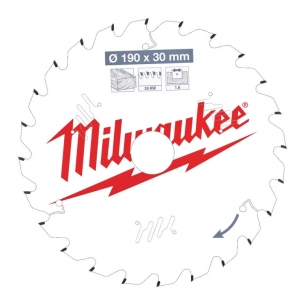 4932471300 Milwaukee Tarcza Tn�ca Widiowa 190mm x 30mm otw�r x 24Z 