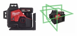 Milwaukee M12 3PL Laser p�aszczyznowy zielony 3x360 3PL-401C 4933478102