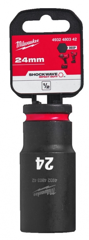 4932480342 Milwaukee Nasadka Udarowa 1/2 24mm Przed�u�ona Impact