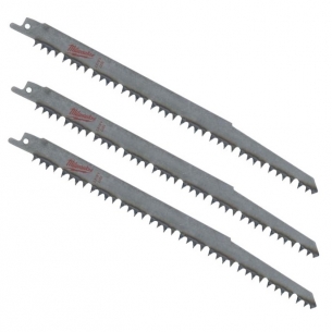 48001077 Milwaukee Zestaw 3 brzeszczot do drewna i tworzyw 240mm