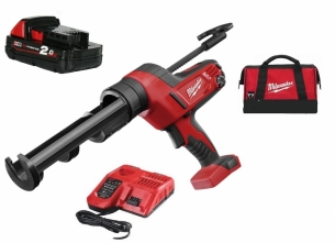 4933441310 Milwaukee C18 PCG/310C-201 Pistolet do kleju Bateria 2.0Ah �adowarka