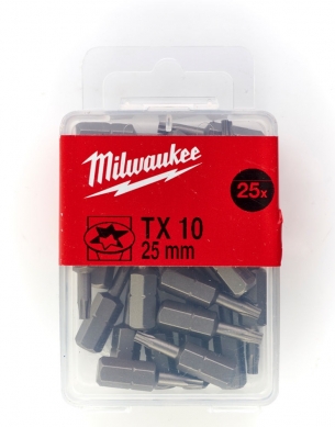 4932399594 Milwaukee Bit T10x25mm 25szt TORX Opakowanie 