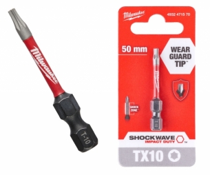 4932471570 Milwaukee Bit do wkr�tarki Torx TX10 x 50mm Shockwave