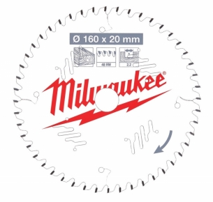 4932471291 Milwaukee Tarcza Tn�ca Widiowa 160mm x 20otw�r x48Z 