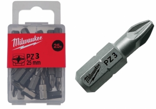 4932399591 Milwaukee Bit PZ3x25mm 25szt Opakowanie
