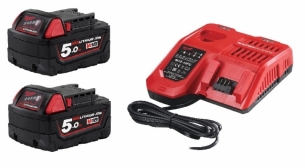 Zestaw 2 x Bateria 5.0Ah + �adowarka Milwaukee M18
