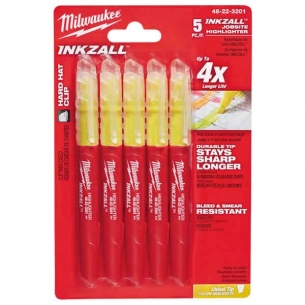 Zakre�lacz, Marker 5szt Zo�ty INKZALL  48223201