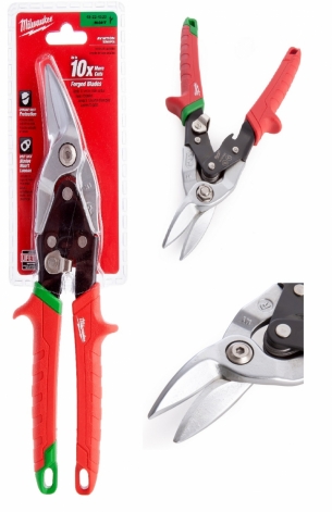 MILWAUKEE Nozyce do blachy profili prawe 260mm 