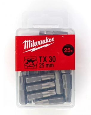 4932399599 Milwaukee Bit T30x25mm 25szt TORX Opakowanie 