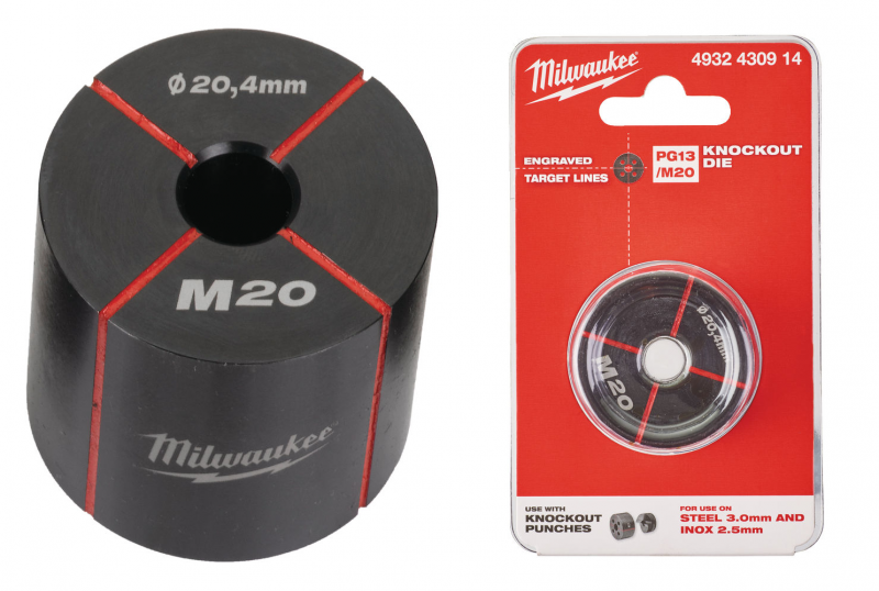 4932430914 MILWAUKEE Matryca PG13 20,4mm do Otwornicy M18HKP